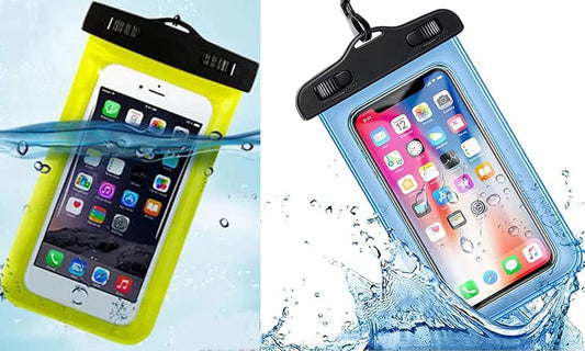 Waterproof Mobile Case – Transparent PVC Pouch with Touch Screen – Rainproof & Underwater Phone Cover for Travel, Hiking, Monsoon Use