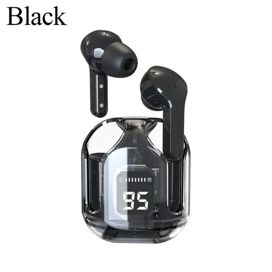 OKS Original Air31 TWS Earbuds T2 Upgraded Version – True Wireless Stereo Bluetooth V5.3 with Touch Control, LED Digital Display & Transparent Design | Sports Bass Earphones